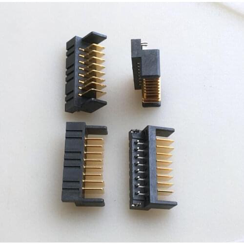 2PCS) Gold finger battery contact interface socket 8p gold plated plate, 2mm foot distance