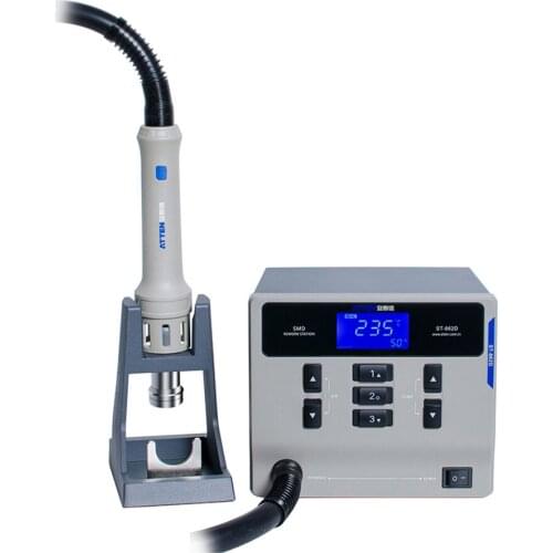 ATTEN ST-862D 1000W Lead-free Heat Gun Desoldering Station Digital Adjustable Hot Air Gun BGA Rework Station Phone PCB Repair