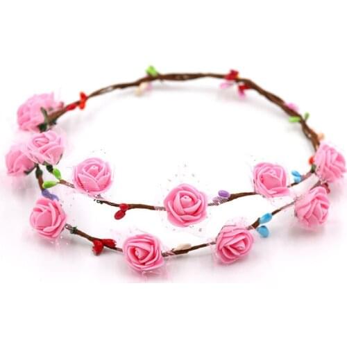 Kids Handmade Garland Headdresses Kindergarten Girls DIY Kits Adjustable Head decoration Childrens Educational Toys