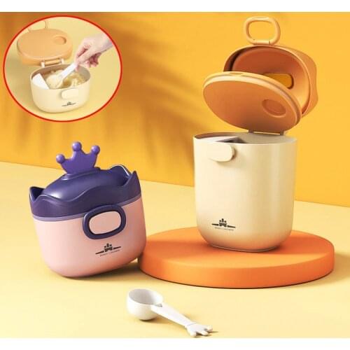 Travel Portable Baby Food Storage Box Dual Sealed Newborn Milk Powder Box BPA Free Formula Dispenser Infant Snacks Cup Container