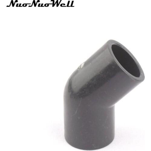 1pcs NuoNuoWell PVC ANSI 3/4" 45 Degree Angle Pipe Connector Aquarium Fittings Water Tank Hose Adapter for Garden Irrigation
