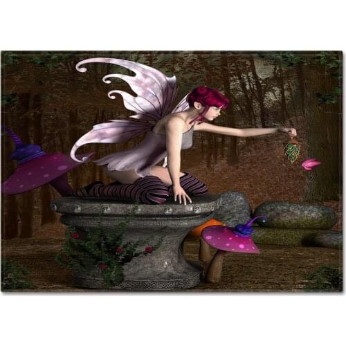 Beautiful Girl Butterfly Print Art Floor Mat Door Mat Anti-slip Mat Carpet Bedroom Living Room Home Decoration