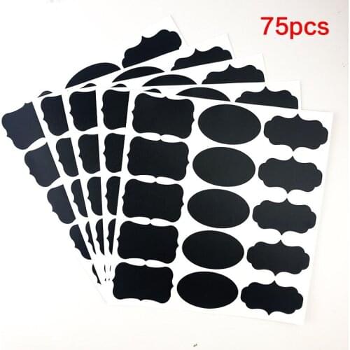 Kitchen storage jar Toolbox White Marker Waterproof Reused Jars Glass Bottles Chalkboard Labels for Home Decor Stickers