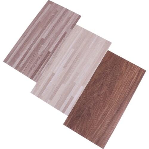 Wood Floor DIY Material Dollhouse Miniature PVC Imitation Wood Grain Floor decoration accessories for Kids new year gift