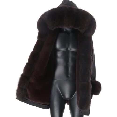 LaVelache 2020 Winter Jacket Men Large Size Coat Long Real Fur Man Parkas Faux Fur Lined Outerwear Streetwear Big Casual Warm