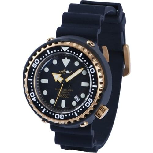 Heimdallr Mens Diving Watch 1000m Water Resistance PVD Coated Japan NH35A Automatic Tuna Luminous Mechanical Wristwatch Men