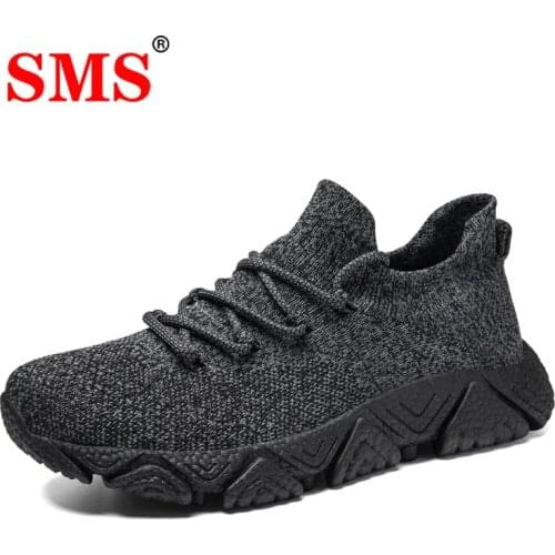 SMS Sneakers Fashion Men Casual Shoes For Men Running Shoes Mesh Sock Shoe Slip-on Men Walking Shoes Winter Warm Men Shoes