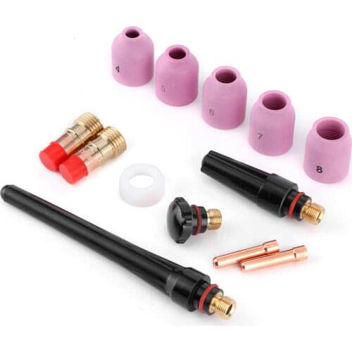 Car tools set box Car Emergency Kit TIG Welding Torch Gas Lens Alumina Nozzle Cup Kit Accessories Fit for WP9 20 25