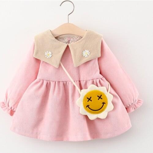 2020 Autumn Infant Baby Girl Dress Clothes Birthday Princess Dresses for Girls 0-2y Vestidos Newborn Dress Toddler Girl Clothing