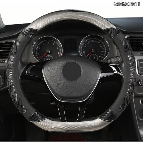 QIEKERETI Microfiber Leather Car Steering Wheel Cover For Buick Regal Encore Lacrosse Excelle XT Verano Enclave