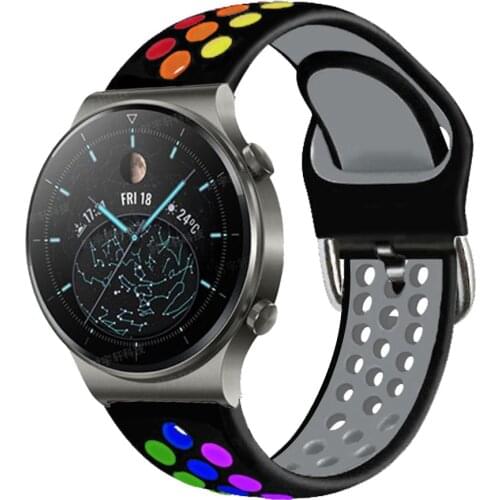 For Huawei Watch GT2 Pro Silicone Sport Smart Watchband Bracelet Strap for Huawei Watch GT 42mm GT 2 GT2 46mm Watch2 Pro Correa