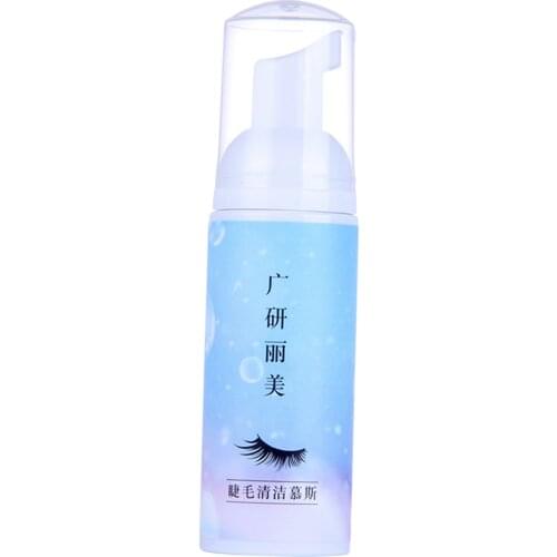 Eyelash Extension Cleanser Makeup Brush Tool 60ML Daily Foaming Eyelash Extension Shampoo Wash for Extensions
