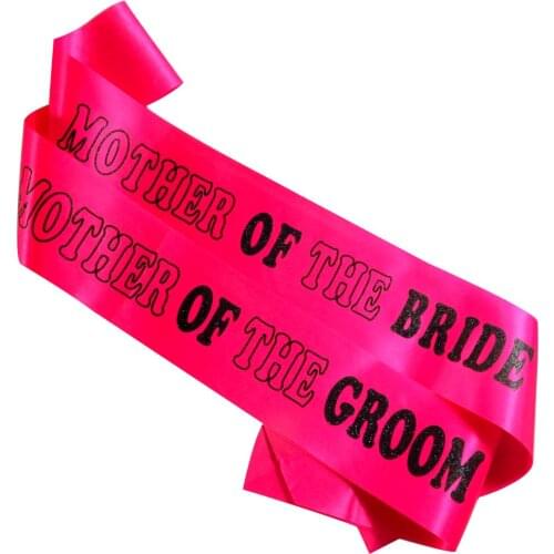 2pcs Hen Party New Design sash White pink bride to be Maid of honor Hot pink Mother of the bride & Groom etc for bachelorette