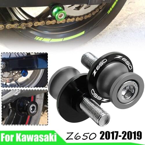 For Kawasaki Z650 Z 650 2017 2018 2019 8MM Stand Slider Screws Swing Arm Spools Slider Falling Protective Motorcycle Accessories