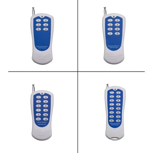 Xuanlongyuan 6 8 12 16 CH Channels 6CH 8CH 2CH 16CH RF Transmitter Wireless Remote Control ,315 / 433.92 MHZ Garage Door/lamp