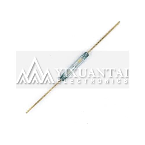 100pcs/LOT MKA14103 Reed Switch magnetically controlled switches 2*14mm 2mm x 14mm glass gold legs MKA 14103