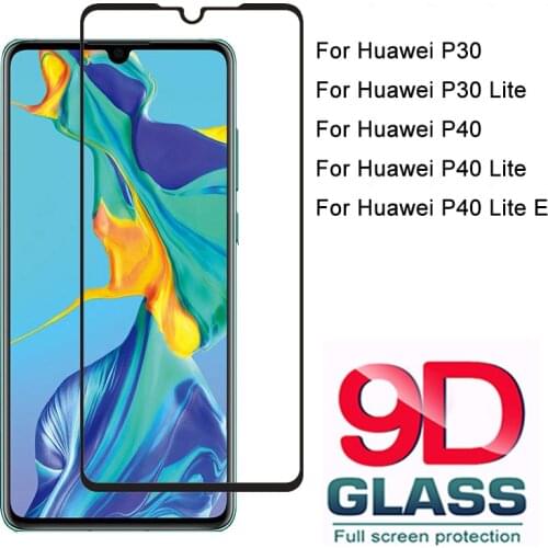 9D Full Cover HD Tempered Glass For huawei P30 Lite P40 Lite E P30 P40 Screen Protector protective glass film for hawei p40lite