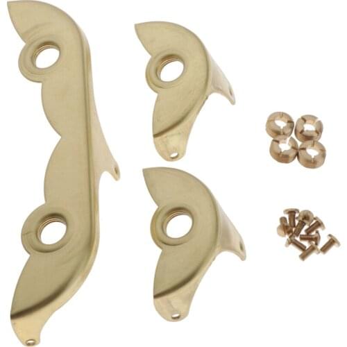 Baritone Saxphone Key Guard with Screws Copper Instruments Sax Accs 14x5.5cm