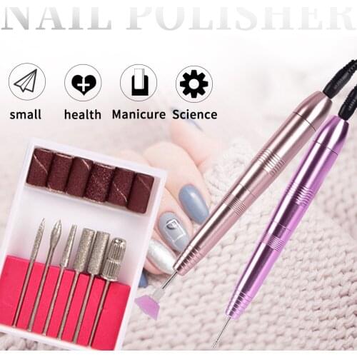 1 Set Electric Nail Drill Pen Manicure Machine Portable Nail File Drill Grinder Manicure Pedicure Tools Nail Art Tools