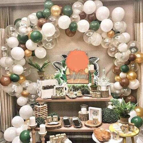 100Pcs Avocado Green Balloon Garland Arch Kit Green Balloon Wedding Birthday Baby Shower Party Supply decoraciones para fiestas
