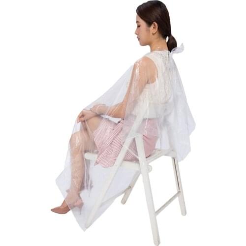 3size 150 * 110cm 100pcs disposable salon hairdressing apron apron suitable for home baked oil dyed hair perm apron apron