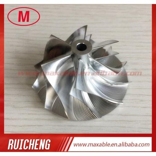 RHF5 6+6 blades 43.40/56.00mm High performance turbo billet/milling/aluminum 2024 compressor wheel for VF46/VF44/VF45/VF47
