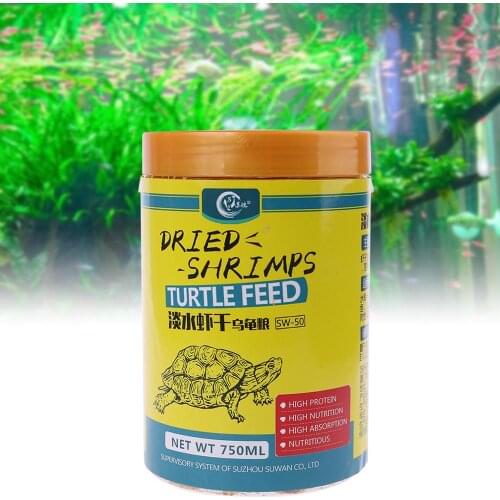 750ml Aquarium Food Dried Shrimp Krill For Fish Turtle Feeding Hamster Protein Oct-24B