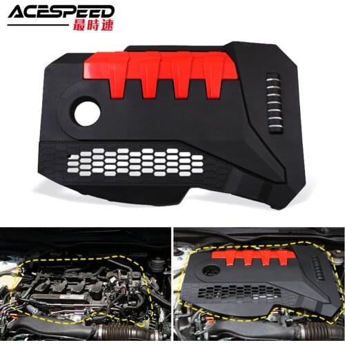ABS Plastic Engine Cover Bonnet Hood Soundproof For Honda For Civic 2016 2017 2018 For Civic 10th