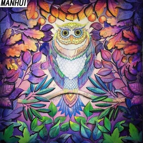 Diamond Embroidery Diy Diamond Painting Cross Stitch Kits Diamond Mosaic Owl Full Square Diamond Embroidery AH004