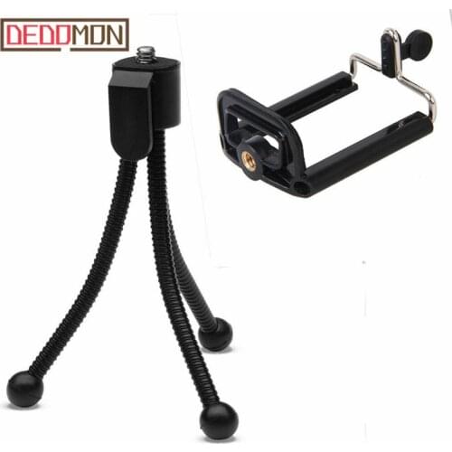 Mobile Phone Stand Car Phone Holder Flexible Tripod Bracket Stand Mount Digital Camera Mini Portable Flexible Desktop Stent
