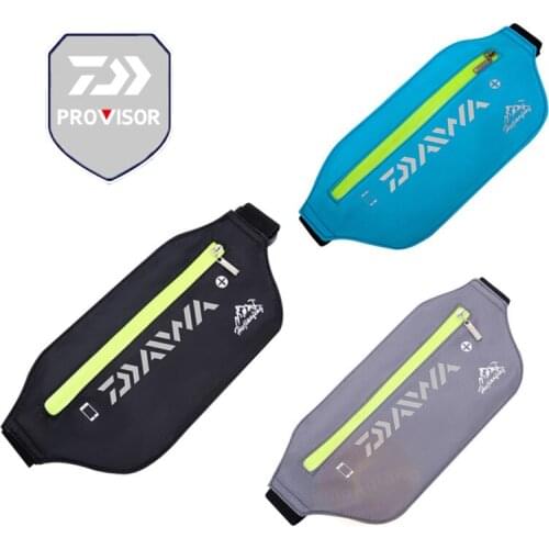 Daiwa Men Women Fishing Waist Bag Outdoor Sports Pockets Anti-theft Mobile Phone Belt Waterproof Tactical Fishing Running Bags