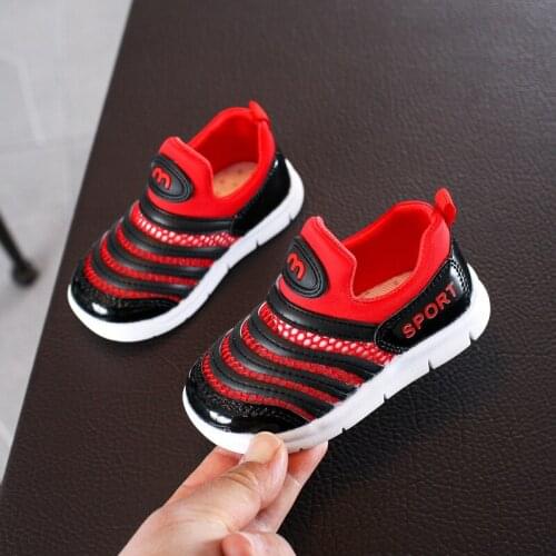 2021 Summer Children Sneakers Breathable Mesh Caterpillar Design Sport Shoes For Boy Girls Baby Toddler Boys Soft Casual Shoes