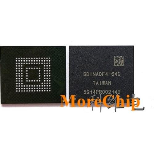 SDINADF4-64G eMMC BGA153 64GB Phone Nand Flash Memory IC Storage Chip Soldered Ball Pins 2pcs/lot