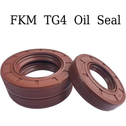 Fluorine Rubber TG4 Skeleton Oil Seal Three Lip Brown FKM Rubber Radial Shaft Gaskets ID 60mm