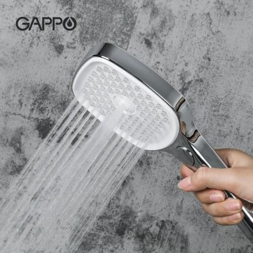 GAPPO Round & Square Shower head Chrome High Pressure Ultra-thin Shower Head Faucet Ducha