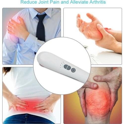 Red Light Therapy Handy Cure Laser Device Cold Laser Low Level Laser Therapy LLLT Fibromyalgia Pain Relief Ease Sore knee