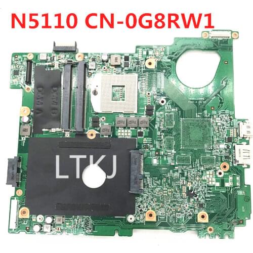 High quality for 15R N5110 Laptop motherboard CN-0G8RW1 0G8RW1 G8RW1 PGA988 HM67 GMA HD3000 DDR3 100% FULL TESTED