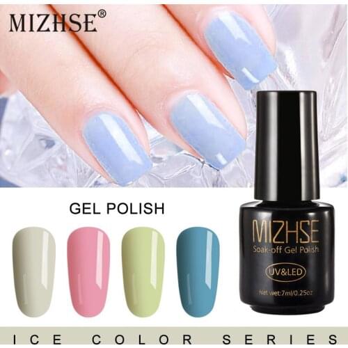 MIZHSE 7ML Jelly Gel Nail DIY Painting Gel Polish Semi Permanent UV Varnish Hybrid Gel Lacquer Sugar Decoration Nail Art