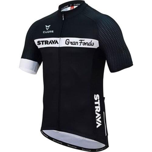 Men Cycling Shirt STRAVA Cycling Jersey Mountain Bike 2021 Summer Breathable Male Short Sleeves Racing Road Bicycle Clothing