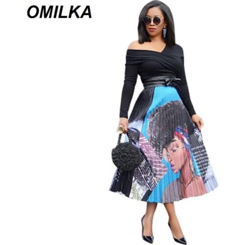 OMILKA High Waist Skirts For Women