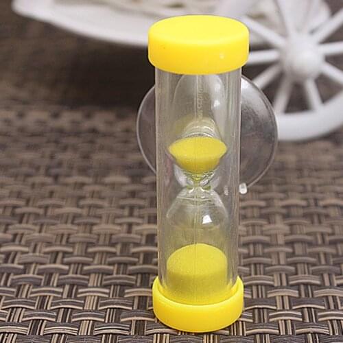 1Pc 2 minutes hourglass children Sand Timer brush Mini timer for creative exquisite small gifts