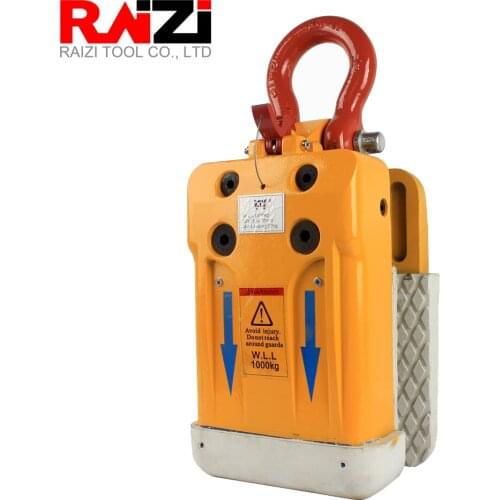 Raizi Stone Slab Lifter with White/Black Rubber Lined Grip Range 15mm-60mm Granite Marble 1000kg Stone Slate Clip Lifting Tools