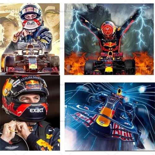 Full Square/round Drill Diamond Painting Racing Car F1 Picture 5D Diy Diamond Embroidery Cross Stitch Mosaic Art Home Decor Gift