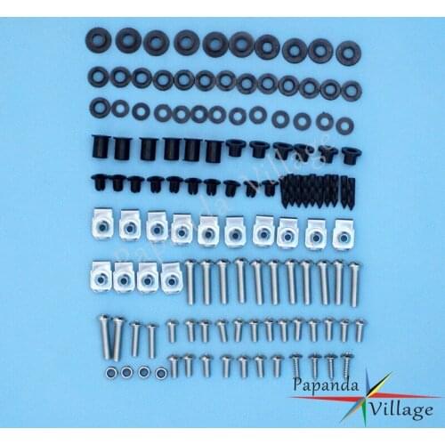 Motorcycle Full Set Complete Fairing Bolt Install Nuts Mount Kit Body Bolts Screws Fasteners for Suzuki GSXR1000 2001 2002 GSXR