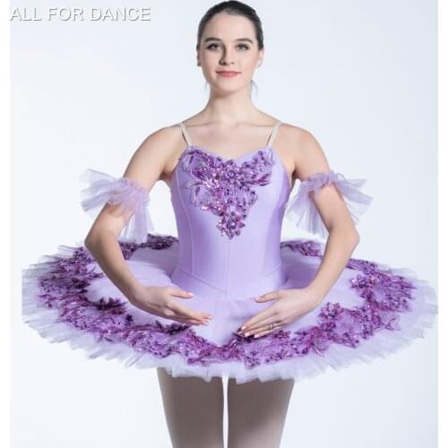 Stunning Lilac color Ballet Costume Pre-professional Ballet Tutu Girl & Women stage performance Pancake Tutu