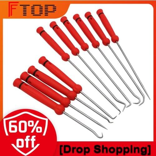 [Drop Shopping] 4/6Pcs 180Mm Car Auto Vehicle Oil Seal Screwdrivers Set O-Ring Seal Gasket Puller Remover Pick Hooks Tools