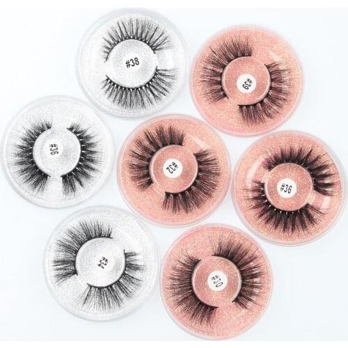 New Style 3D Faux Mink Eyelashes Natural Thick Long False Eyelashes Dramatic Fake Lashes Makeup Extension Eyelashes Wholesale