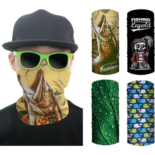 Fishing Magic Scarf Hair Headband Womens Cycling Bandana Outdoor Sports Bicycle Bike Men Neck Tube Warmer Bandanas Dropshipping