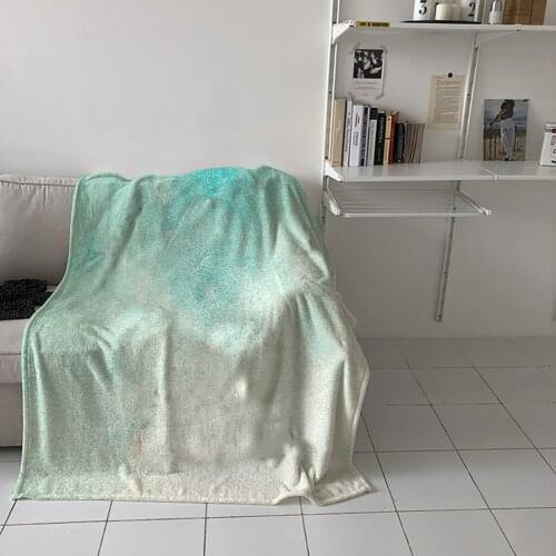 Bedroom Warm Blankets Vintage Bronze Green Sofa Throw Blankets Childrens Baby Soft Blankets Airplane Portable Blanket