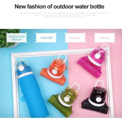 Outdoor Water Bottle With Straw Sports Bottles Leak Proof Eco-friendly Children School With Lid Hiking Camping Plastic BPA